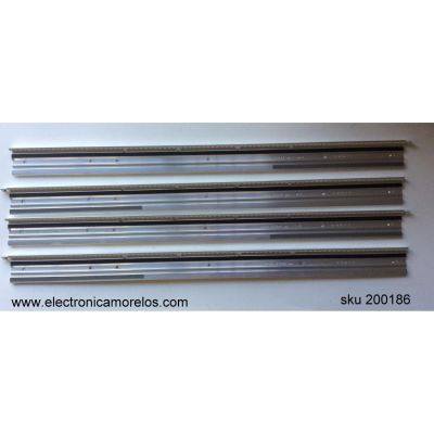 KIT DE LED´S PARA TV (4 PIEZAS) / 3660L-0344A / FHD.REV3.0 2B-TYPE / NFT-ME 94V-0 102 / PANEL LC550EUB (SC)(A1) / LC550EUH(SC)(A1) / MODELOS 55LE5400-UC / 55LE5400-UC.AUSWLHR / 55LX6500-UB.AUSWLJR / M550NV